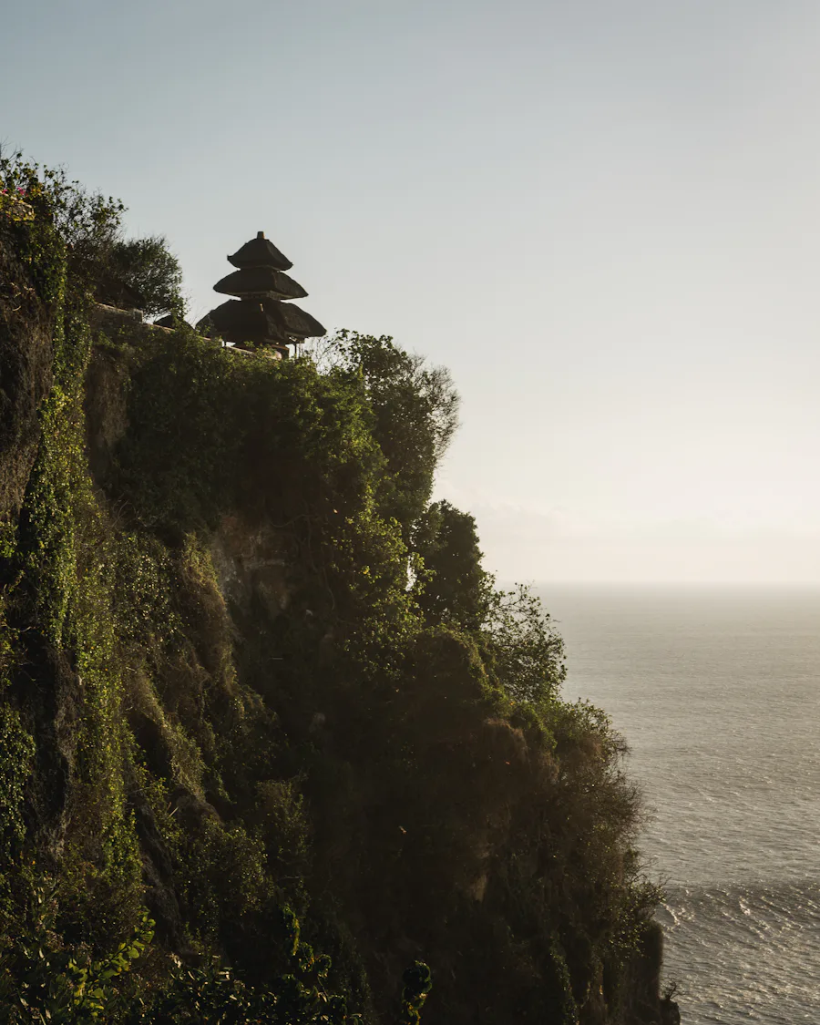Open sea and sky above the Bali coast