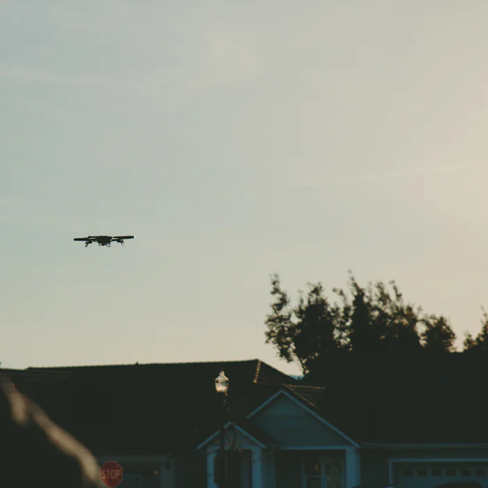 Aircraft on approach over Bali
