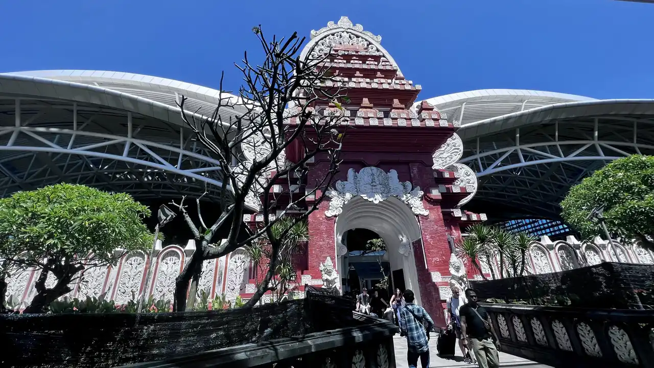 I Gusti Ngurah Rai International Airport in Bali, the zone where drone filming needs clearance